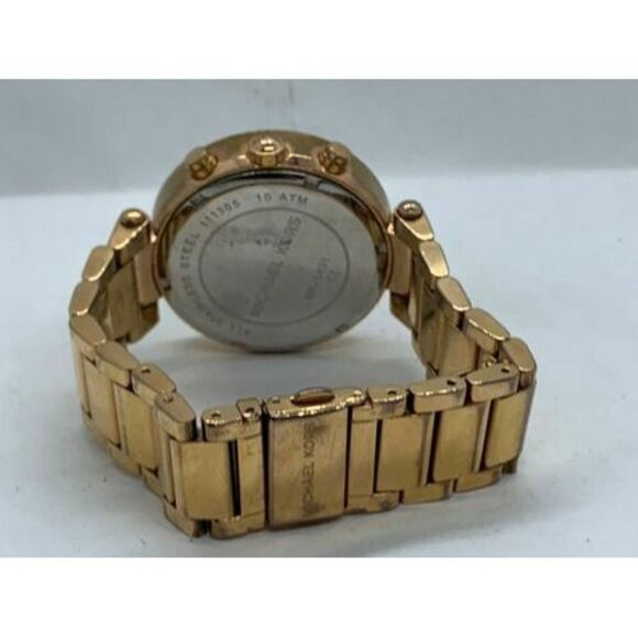 Michael Kors MK5491 Women's Watch Chronograph Rose Gold Mother of Pearl D740 - Picture 9 of 9